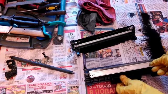 Как заправить картридж HP 35A, 36A, 78A, 85A, и Canon 712, 725, 726, 728 смотреть онлайн