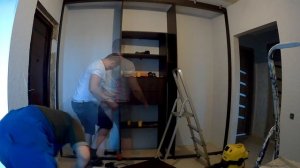 Монтаж Шкафа Купе, 3 дверный, Профиль Аристо. ARISTO.