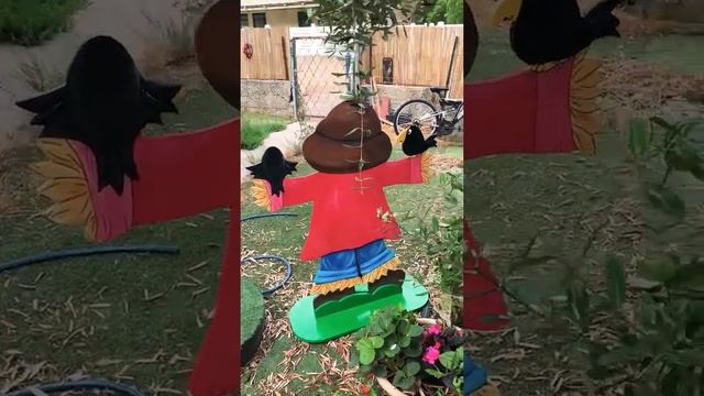Handmade . Огородное чучело для декора сада , двора или огорода . דחליל לגינה смотреть онлайн