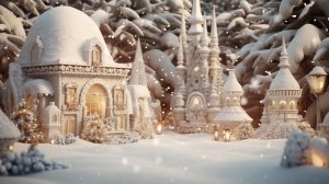 TV Art Screensaver Wallpaper | Christmas Village Magics