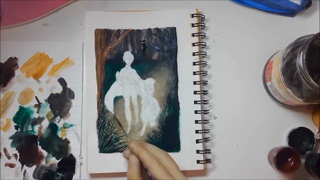 Вирт, Грегори и блестящая гуашь [OVER THE GARDEN WALL ART] смотреть онлайн