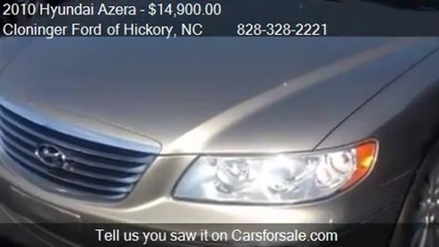 2010 Hyundai Azera Limited for sale in Hickory, NC 28602 at смотреть онлайн