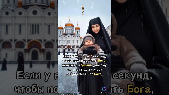 Если у вас есть 7 секунд, чтобы поблагодарить Бога, напишите «Аминь».