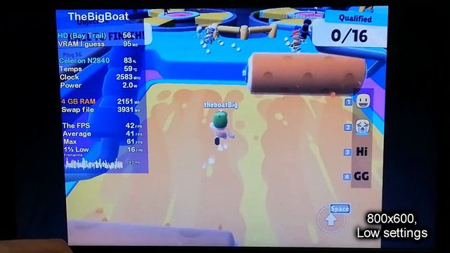 Stumble Guys on LOW-END LAPTOP || Intel Celeron N2840, Intel HD Graphics (Bay Trail), 4 GB RAM смотреть онлайн