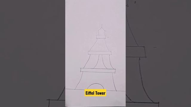 Eiffel Tower Made by Mishita #shortfeed #shortvideo