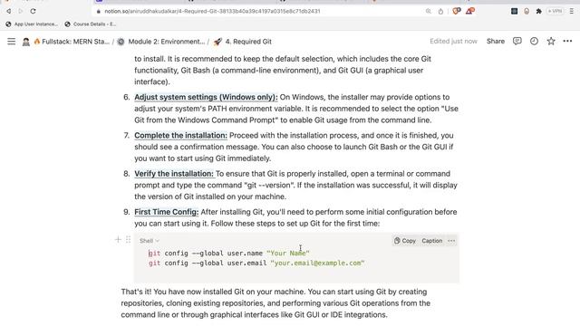 Installation Of GIT - MERN Stack Full Course Playlist - 017