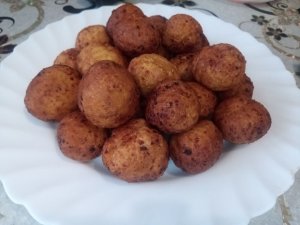 Творожные шарики к чаю.