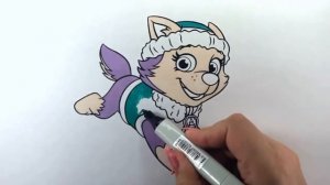 ЩЕНЯЧИЙ ПАТРУЛЬ | Раскраска для детей | Как раскрасить Эверест