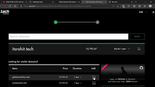Bying .tech Domain Free Github Student Pack смотреть онлайн