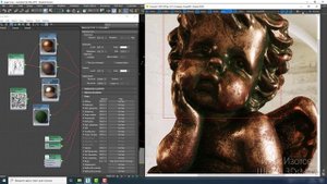 Сложные материалы в Corona Renderer. Старый металл, царапины, патина.