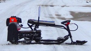 СНЕГОКАТ С ГУСИНИЧНЫМ МОТОПРИВОДОМ