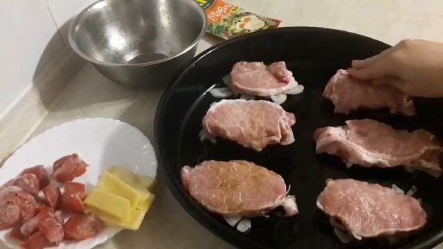 Идея, что приготовить на Новый год №2(Мясо по-французски)