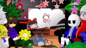 🤍Реакция на frisk vs sakuya🤍