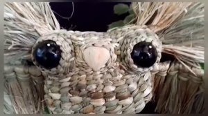 Wicker Owl. Сова из природного материала