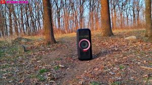 HIGH POWER LG Xboom XL7S LOUD BASS at MAX Volume OUTDOORS - In Forest Sound test -