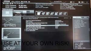 Ryzen 7700 OC settings