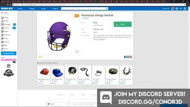 [EVENT] HOW TO GET 32 OF THE NFL HELMETS | Roblox смотреть онлайн