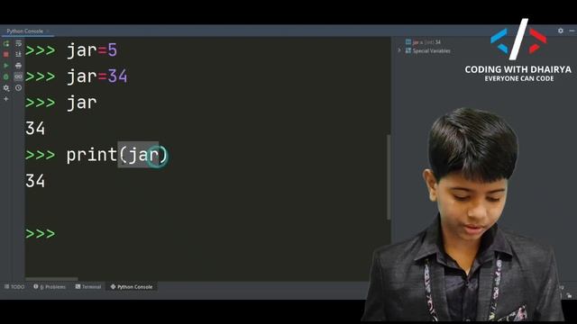 Variables in Python | #5 Python Tutorial | Python Programming Tutorial for Beginners | [Full Course