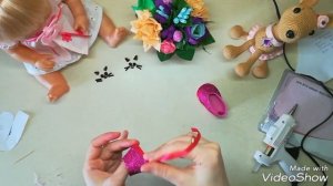 Туфельки для пупсов. Туфельки для кукол. Обувь для кукол. Своими руками. DIY / Shoes for dolls