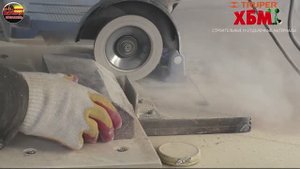 Обтачивание кирпичей  Механическая и ручная обработка кирпичей для украшения каминной топки.mp4