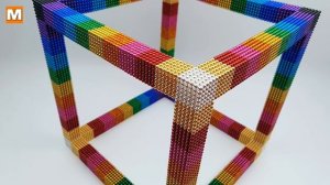 DIY ⭐ How To Make Monster Rainbow Cube with 25 000 Magnetic Balls ⭐ ASMR Satisfying