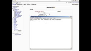 Урок 21. Как загрузить пользователей списом CSV в Moodle