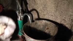 Печка на отработке и бочковой насос.