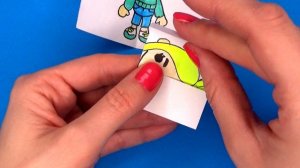 Тока Бока бесконечный Антистресс - Трансформер из бумаги Diy Toca Boca Paper Antistress