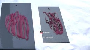 Смывка порошковой краски с металла в действии.