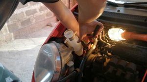 Замена расшерительного бочка на матизе.