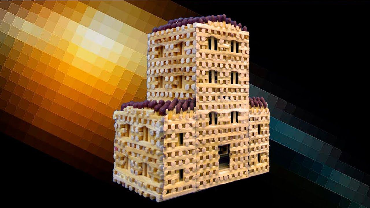 Город из спичек своими руками | Интересные идеи для творчества смотреть онлайн