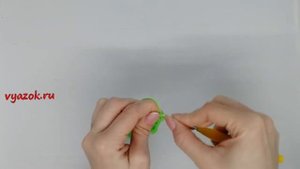Листочек для розы крючком