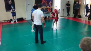 23 февраля 3-й бой  кикбоксинг