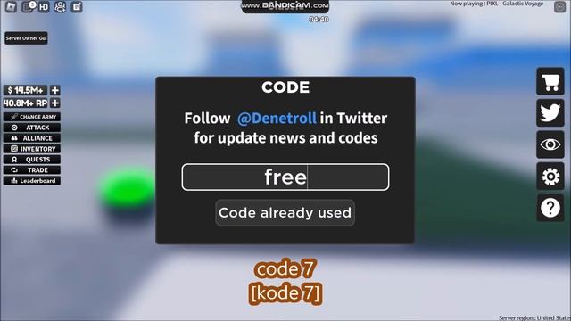 *ALL CODES WORK* Noob Army Tycoon 1 ROBLOX | April 21, 2023 смотреть онлайн