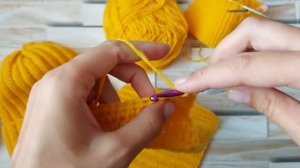 Шарф крючком.  узор полустолбики с накидом.