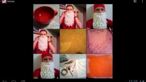 Борода Деда Мороза из ваты своими руками