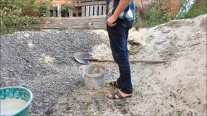 Уникально-компактное сито для просева песка!)Мечта штукатура!О!)