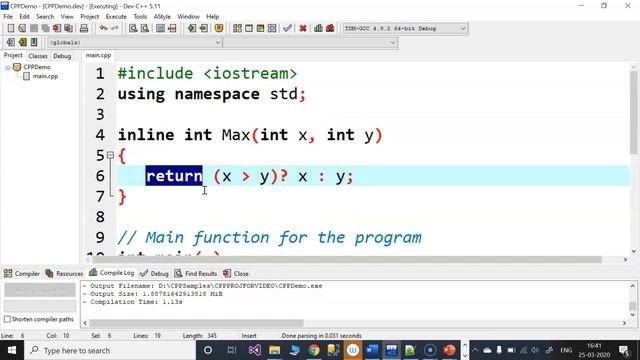 Inline Functions In C++