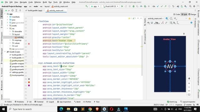 Create Avatar View In Android Studio Kotlin || Android App Development || Android Material Design