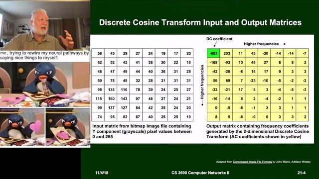 UVU CS 2690 - 20-21 - JPEG Compression & The DCT and Quantization смотреть онлайн