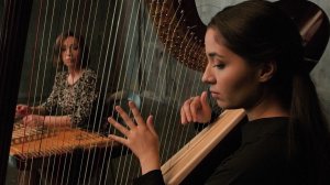Alfred Schnittke. Suite in the old style. Cimbalum Harp. Ekaterina Anokhina and Sofia Kalandadze.