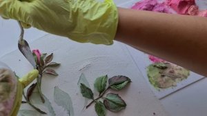 Скульптурная живопись розы из декоративной штукатурки 2 урок