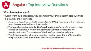 Angular Pipes - Interview Questions and Answers 2020 | Part 4