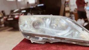 Замена штатных ксеноновых линз на билед модули ILLUM Matrix 3.0 на автомобиле Toyota Camry XV50