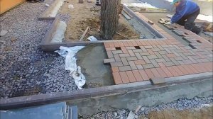 Мощение клинкерной брусчаткой