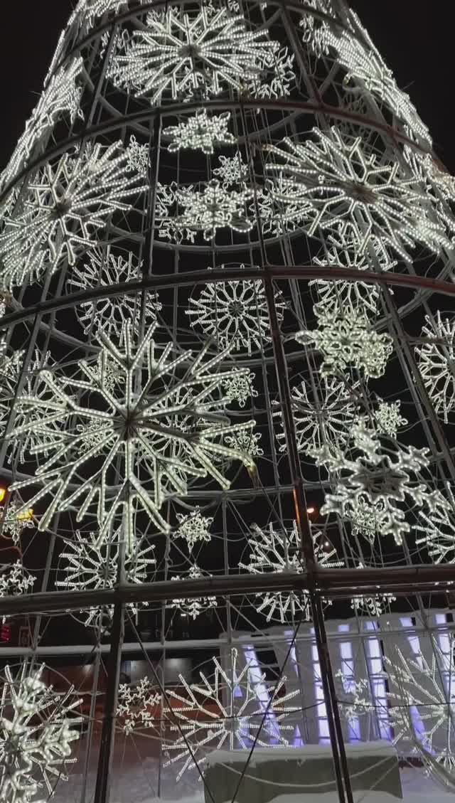 Предновогодний город