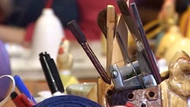 Крыніца натхнення. Декупаж на керамике
