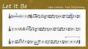 Let It Be: (violin, flauta, oboe...) (partitura con playback)