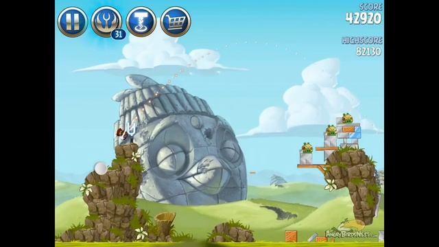 Angry Birds Star Wars 2 Battle of Naboo B3-7 Treasure Map Walkthrough