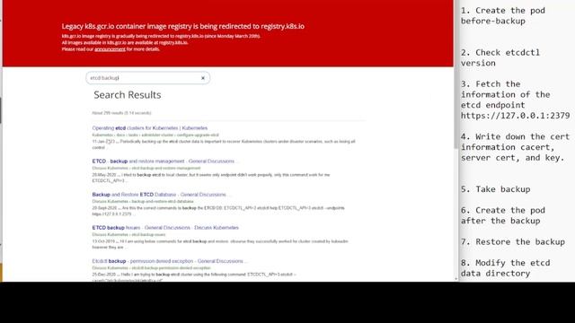 CKA Practice Test - ETCD Backup and Restore смотреть онлайн